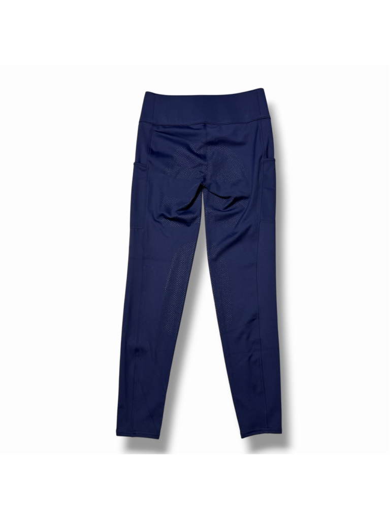 Smartpak Piper Nwt Women’s Extended Silicone Grip Tights Full Seat Navy Medium — image 2 of 8